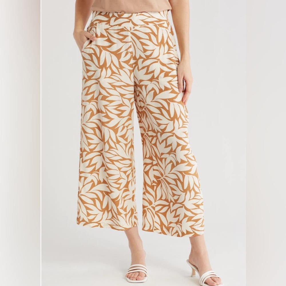 NWOT - T Tahari Ankle Crop Wide-Leg Palazzo Pants XL